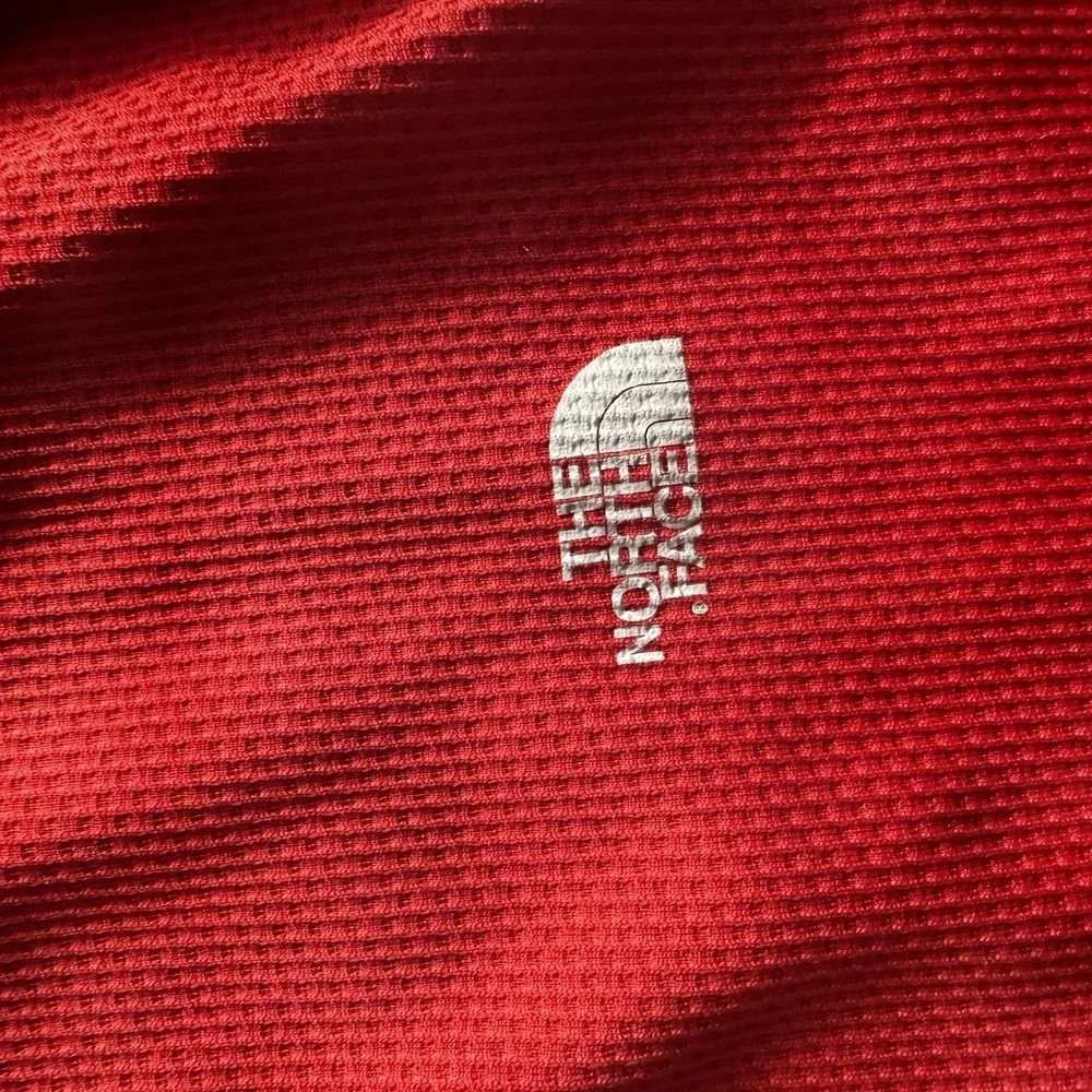 The North Face‎ Shirt Mens M Red Brown Vaporwick Short Sleeve